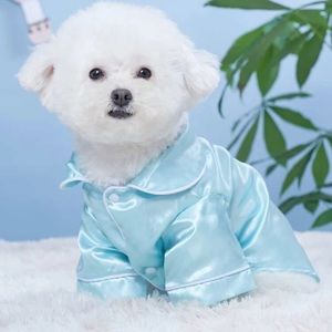 Dog blue pajamas